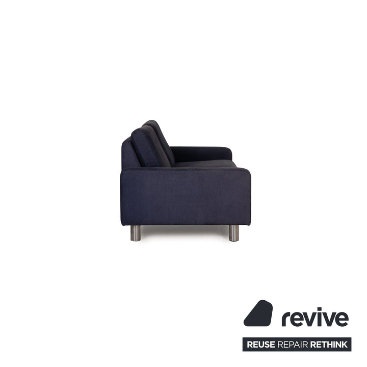 Cor Conseta Stoff Sofa Blau Dreisitzer Couch