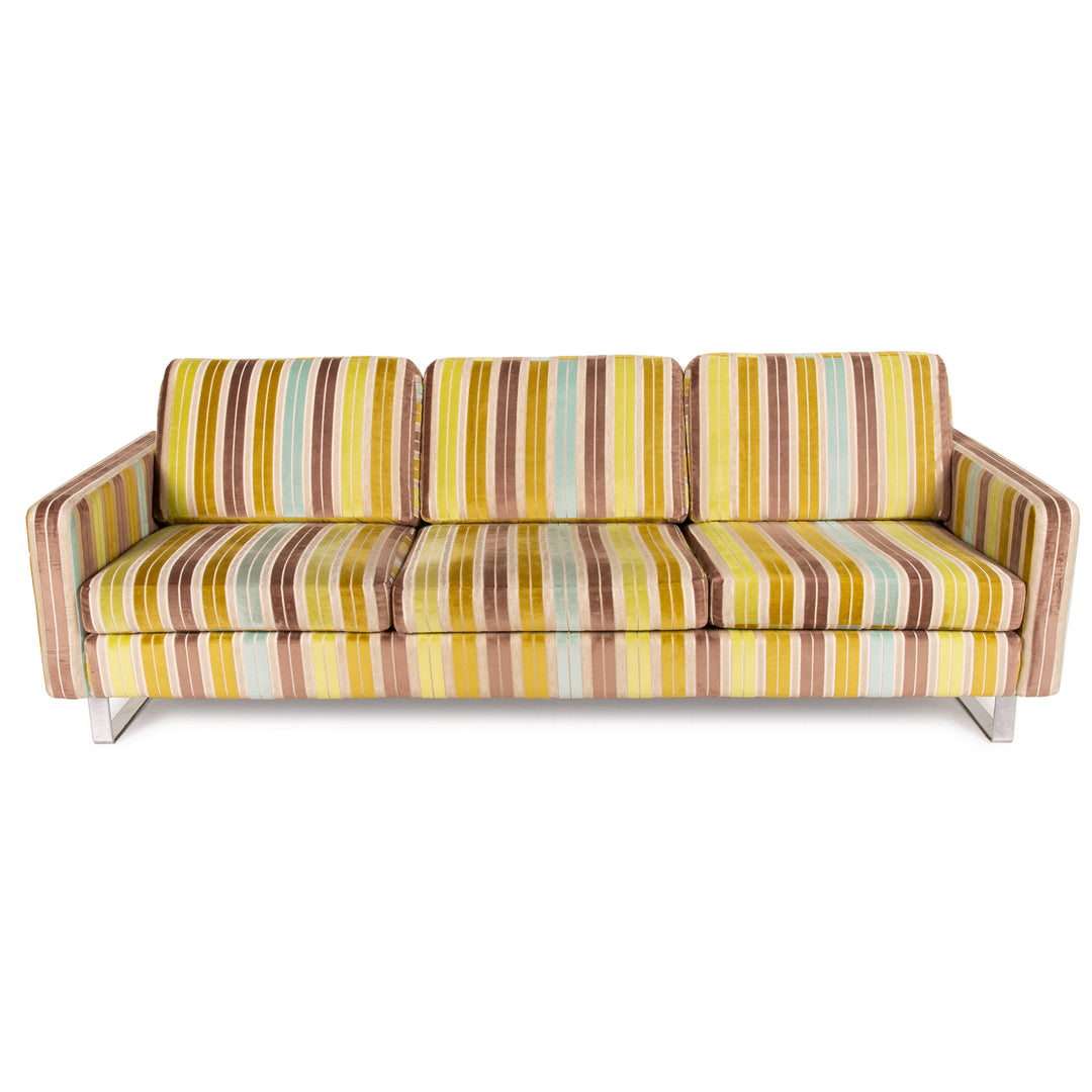 Cor Conseta Fabric Sofa Three Seater Green Blue Brown Cream Couch Pattern