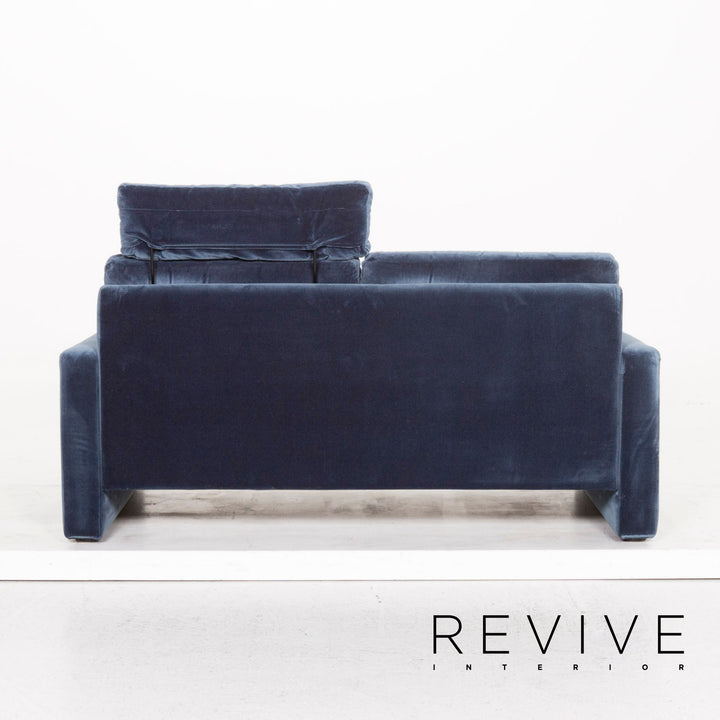 Cor Conseta Stoff Sofa Garnitur Blau 1x Dreisitzer 1x Zweisitzer #13126