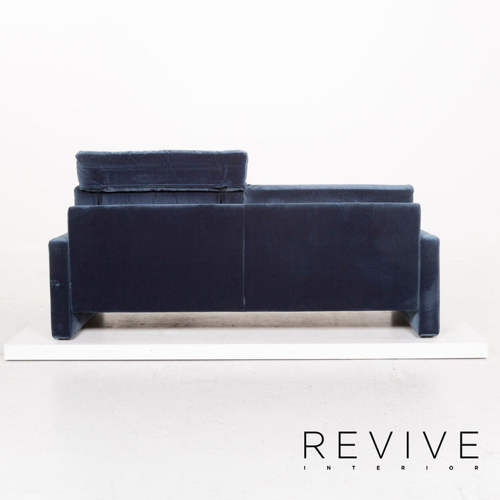Cor Conseta Stoff Sofa Garnitur Blau 1x Dreisitzer 1x Zweisitzer #13126