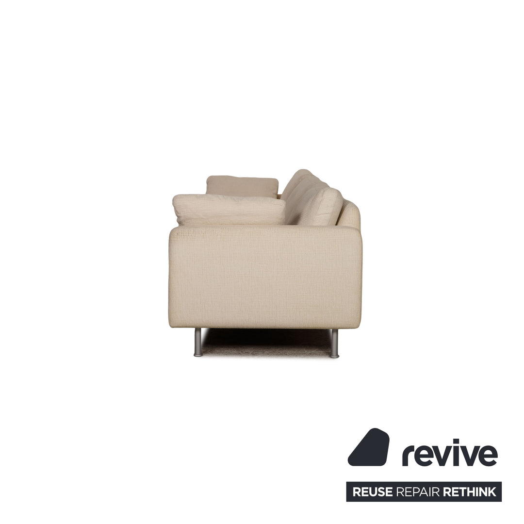 Cor Conseta fabric sofa set cream three seater armchair couch