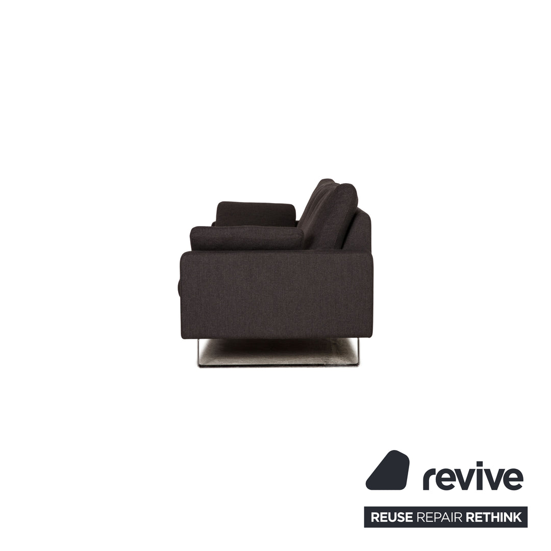 Cor Conseta Stoff Sofa Garnitur Grau Zweisitzer Couch