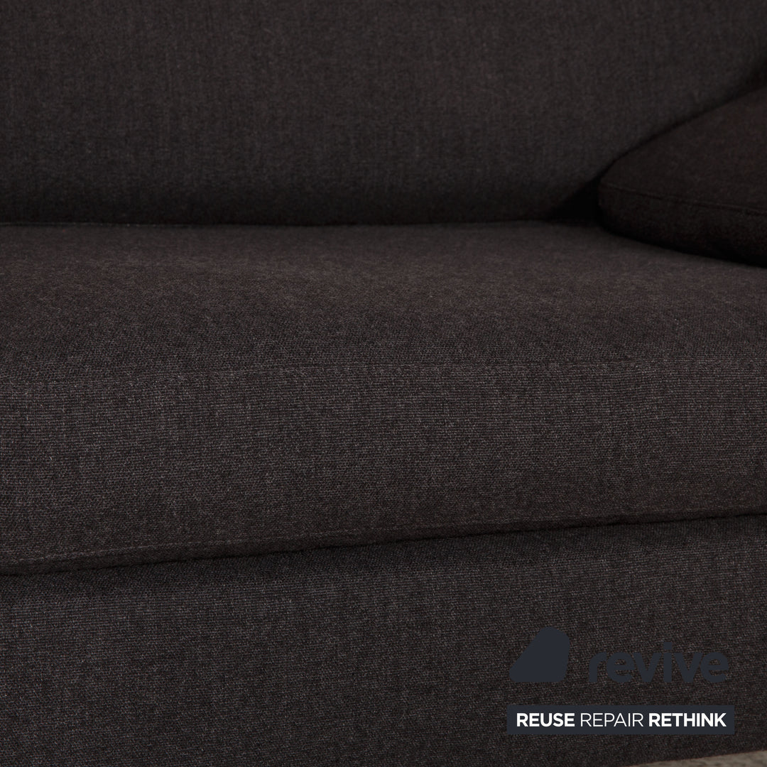 Cor Conseta Stoff Sofa Garnitur Grau Zweisitzer Couch