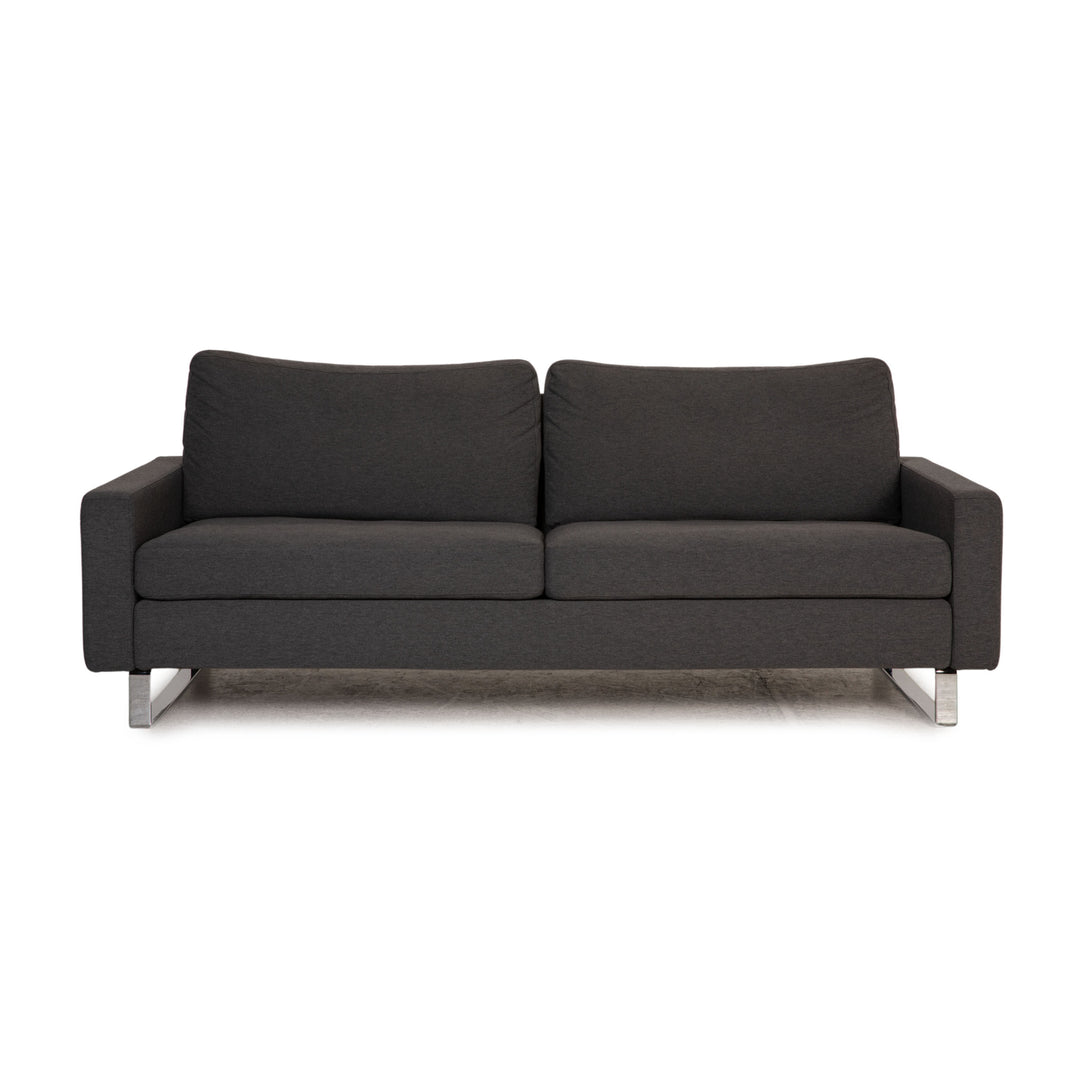 Cor Conseta Fabric Sofa Gray Three Seater Couch