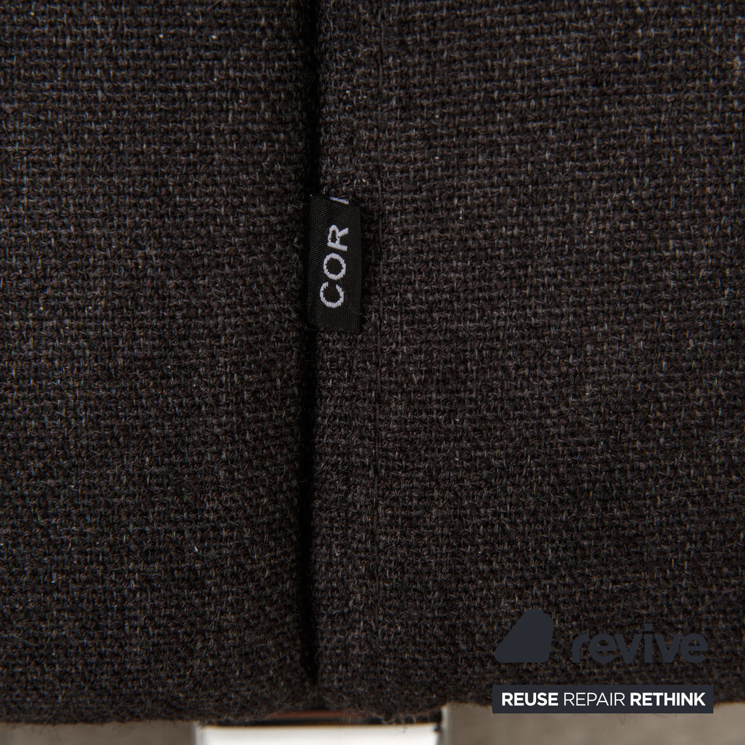 Cor Conseta Stoff Sofa Grau Zweisitzer Couch
