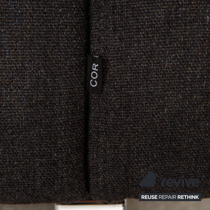 Cor Conseta Stoff Sofa Grau Zweisitzer Couch