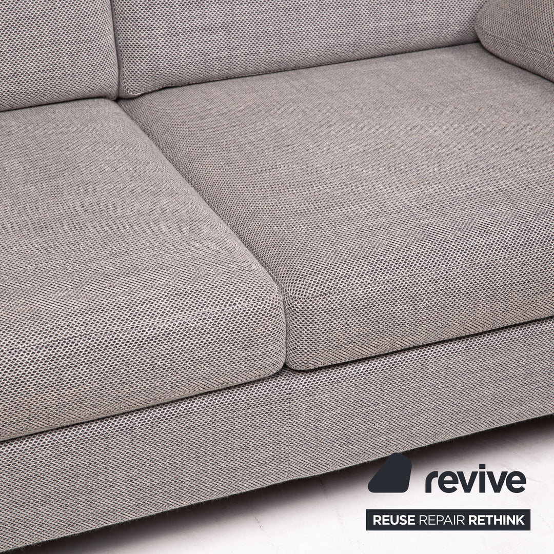 Cor Conseta Stoff Sofa Grau Zweisitzer Couch