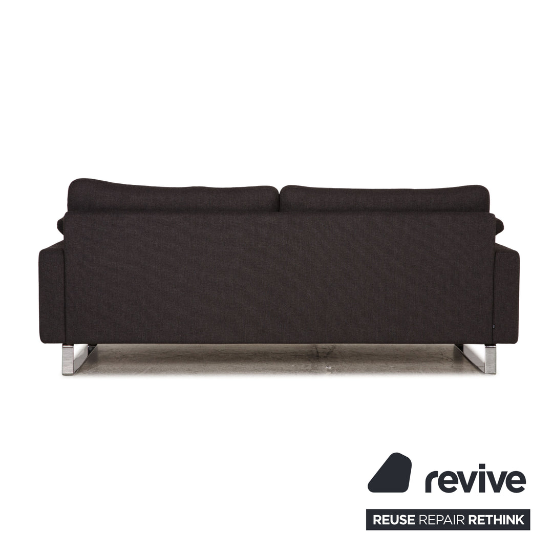 Cor Conseta Stoff Sofa Grau Zweisitzer Couch