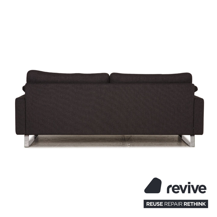 Cor Conseta Stoff Sofa Grau Zweisitzer Couch