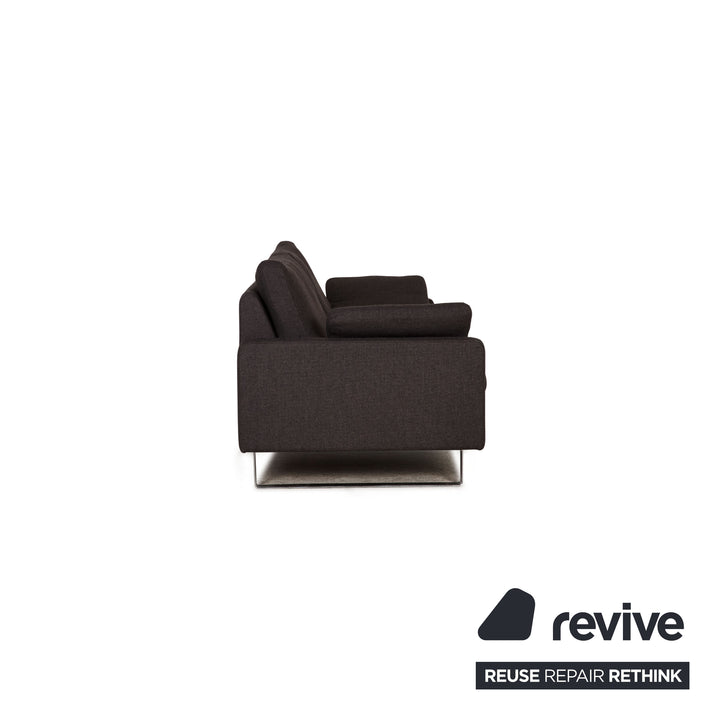 Cor Conseta Stoff Sofa Grau Zweisitzer Couch