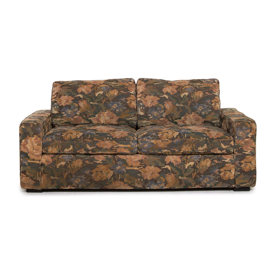 Cor Conseta Stoff Sofa Grün Zweisitzer Blumenmuster Grafisch Couch #13524