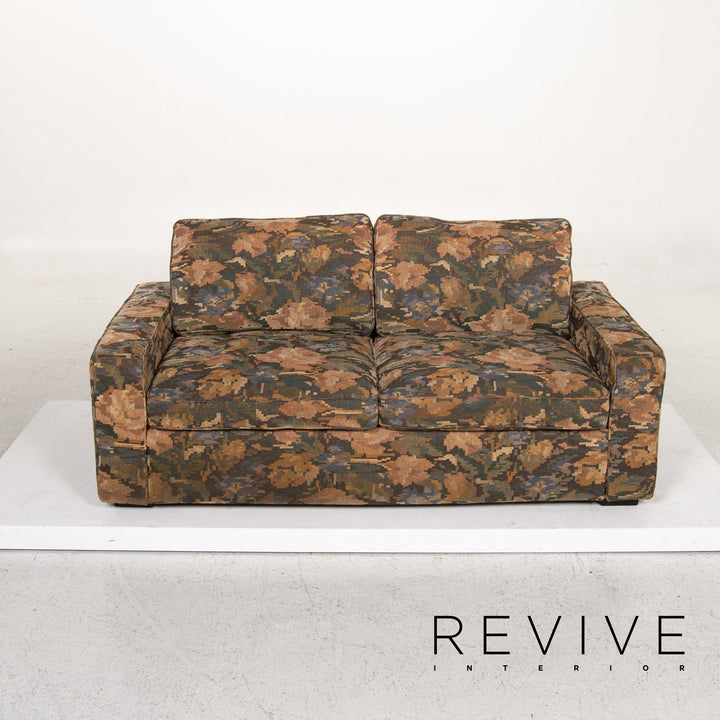Cor Conseta Stoff Sofa Grün Zweisitzer Blumenmuster Grafisch Couch #13524