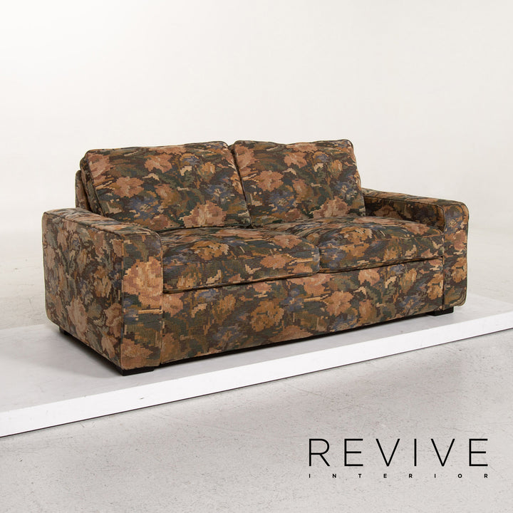 Cor Conseta Stoff Sofa Grün Zweisitzer Blumenmuster Grafisch Couch #13524