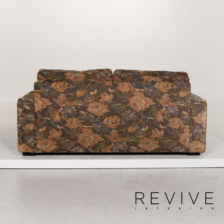 Cor Conseta Stoff Sofa Grün Zweisitzer Blumenmuster Grafisch Couch #13524