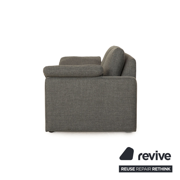 COR Conseta Stoff Zweisitzer Grau 2er Sofa Neubezug