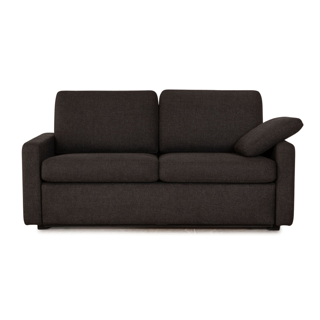 Cor Conseta Stoff Zweisitzer Grau manuelle Funktion Schlaffunktion Sofa Couch