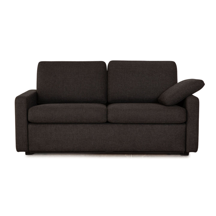 Cor Conseta Stoff Zweisitzer Grau manuelle Funktion Schlaffunktion Sofa Couch