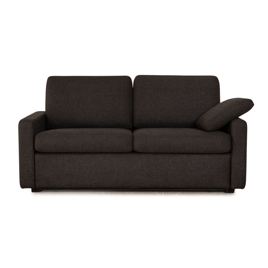 Cor Conseta Stoff Zweisitzer Grau manuelle Funktion Schlaffunktion Sofa Couch