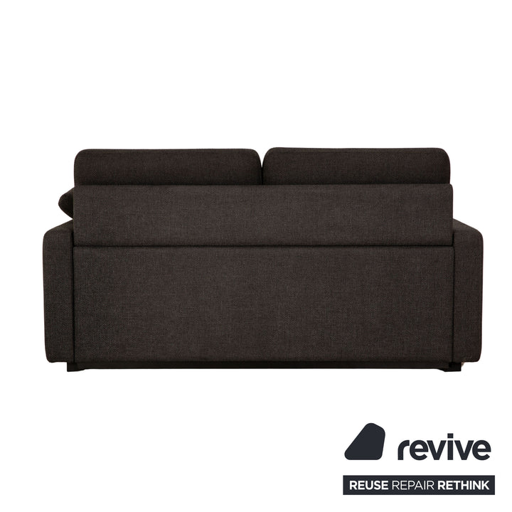 Cor Conseta Stoff Zweisitzer Grau manuelle Funktion Schlaffunktion Sofa Couch