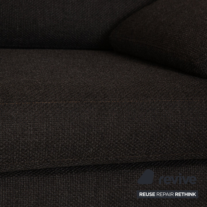 Cor Conseta Stoff Zweisitzer Grau manuelle Funktion Schlaffunktion Sofa Couch