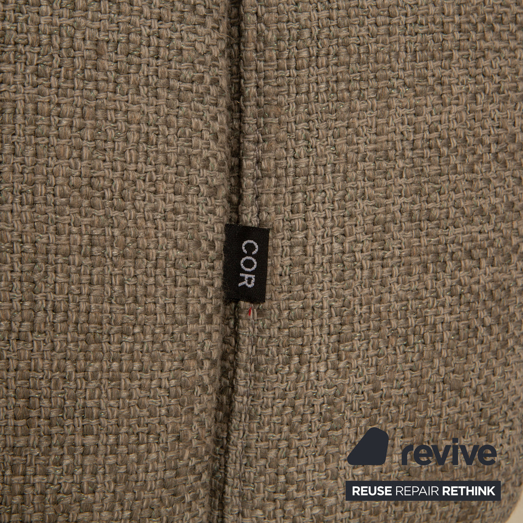 Cor Conseta Stoff Zweisitzer Grau Sofa Couch