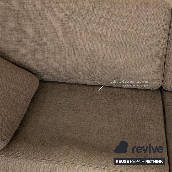 Cor Conseta Stoff Zweisitzer Grau Sofa Couch