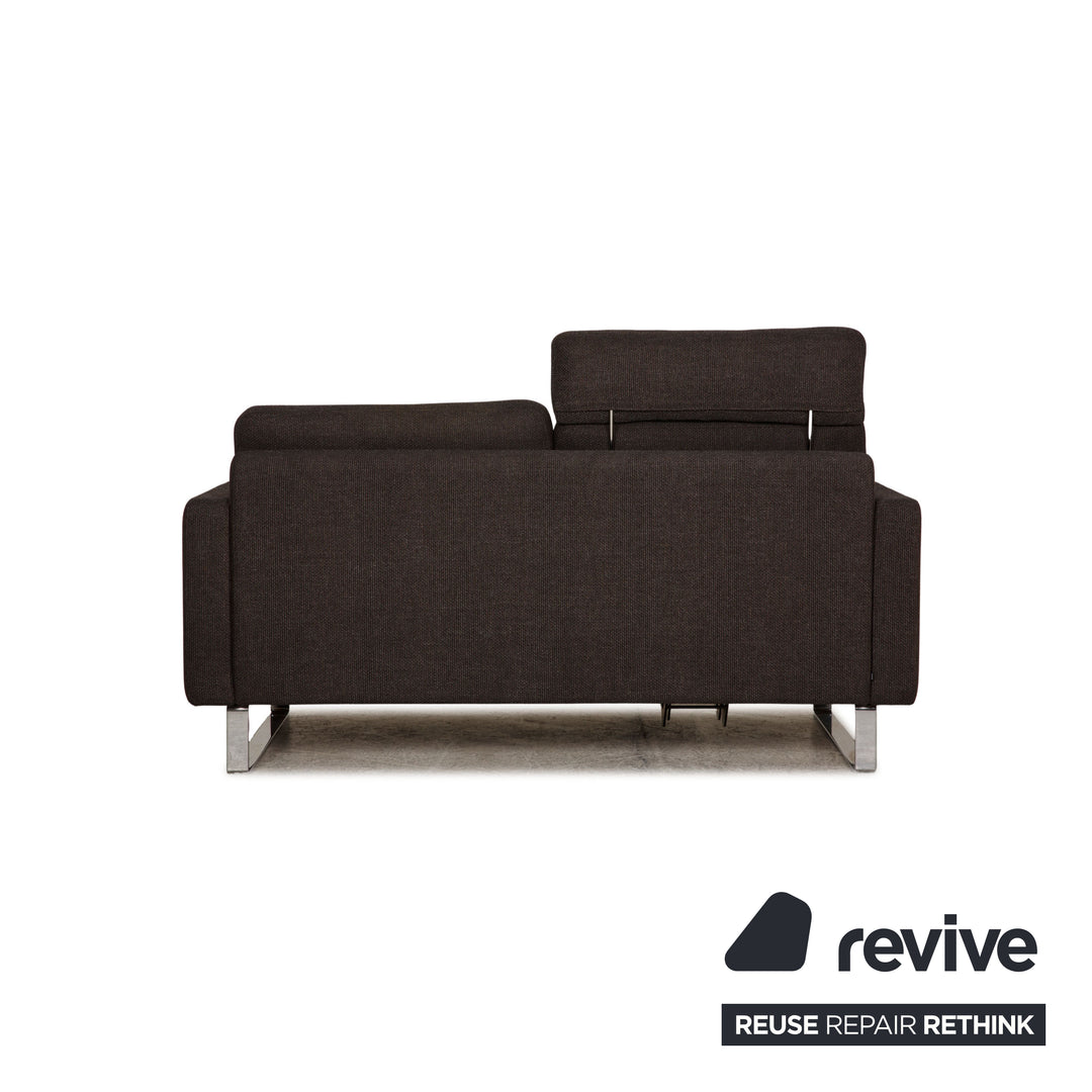 Cor Conseta Stoff Zweisitzer Grau Sofa Couch Funktion
