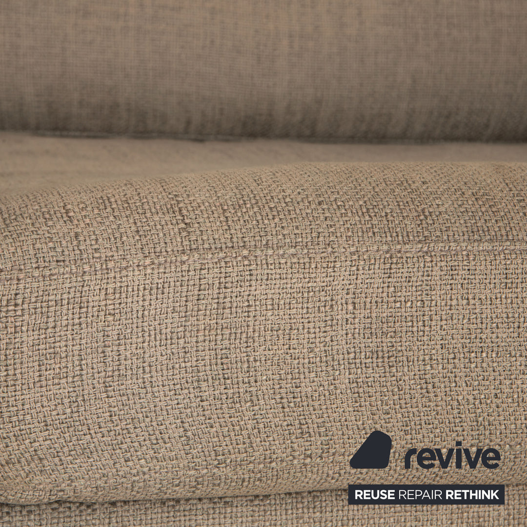 Cor Conseta Stoff Zweisitzer Grau Sofa Couch