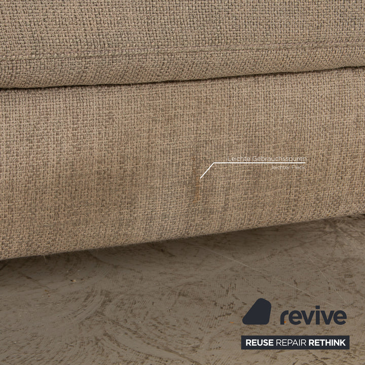 Cor Conseta Stoff Zweisitzer Grau Sofa Couch