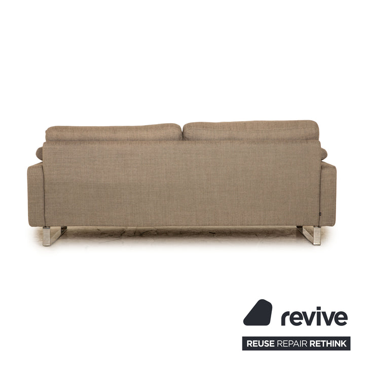 Cor Conseta Stoff Zweisitzer Grau Sofa Couch