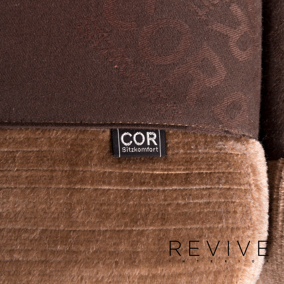 Cor Cord Fabric Sofa Three Seater Couch #12493