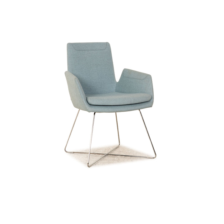 Cor Cordia Stuhl Stoff Grau Blau
