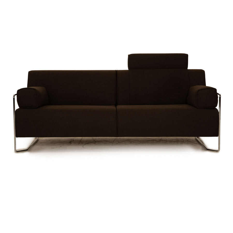 Cor Kelp Stoff Dreisitzer Grau Braun Sofa Couch