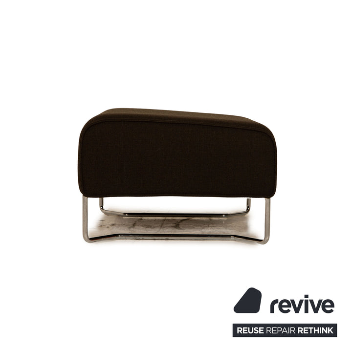 Cor Kelp Stoff Hocker Braun Grau