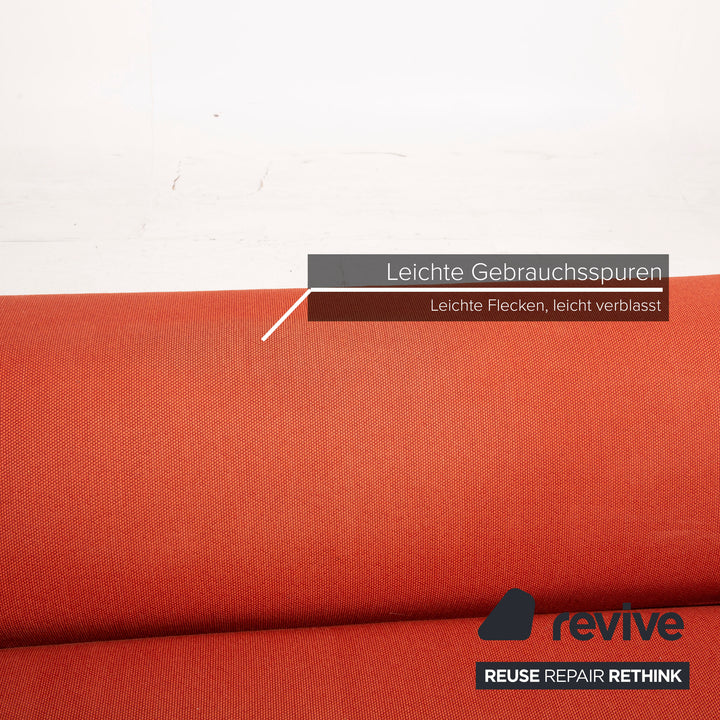Cor Kelp Stoff Sofa Orange Zweisitzer Modular