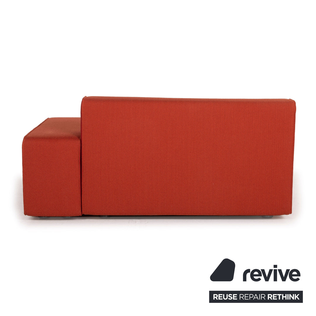 Cor Kelp Stoff Sofa Orange Zweisitzer Modular