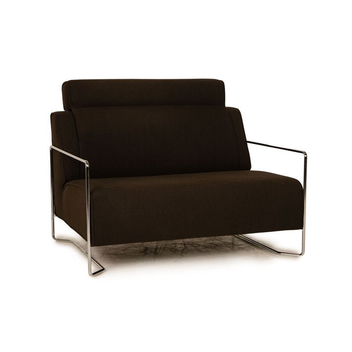Cor Kelp Stoff Zweisitzer Braun Grau Sofa Couch