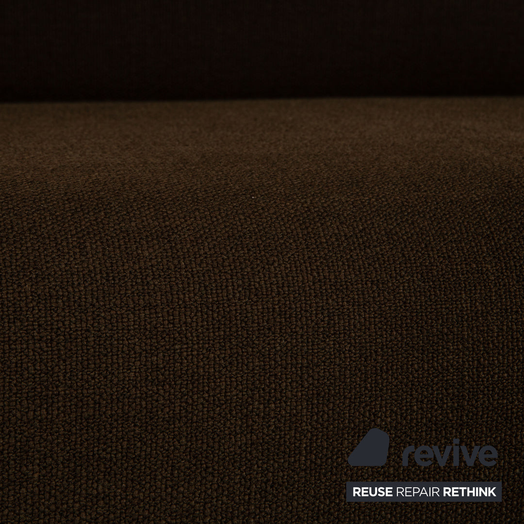 Cor Kelp Stoff Zweisitzer Braun Grau Sofa Couch