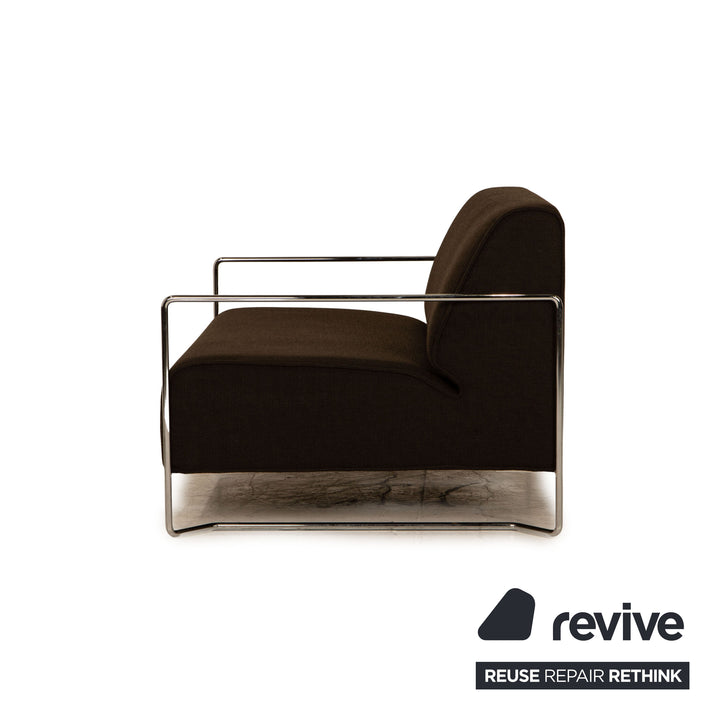Cor Kelp Stoff Zweisitzer Braun Grau Sofa Couch