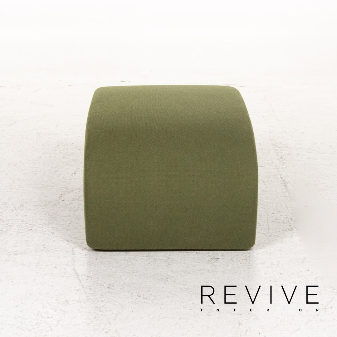 Cor Lava Stoff Ecksofa inkl. Hocker Grün Modulsofa Couch #13478