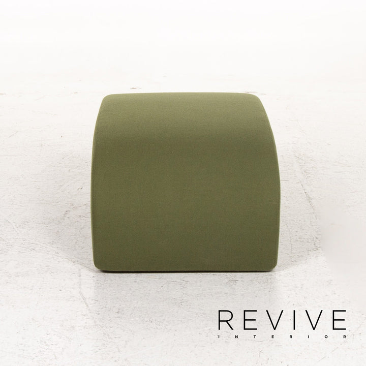 Cor Lava Stoff Ecksofa inkl. Hocker Grün Modulsofa Couch #13478