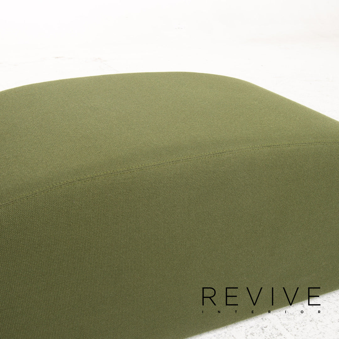 Cor Lava Stoff Ecksofa inkl. Hocker Grün Modulsofa Couch #13478