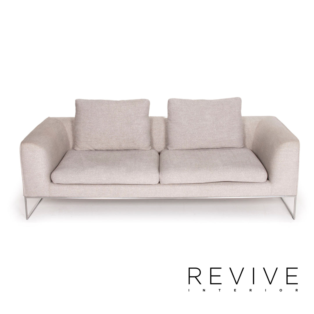 Cor Mell Stoff Sofa Grau Zweisitzer