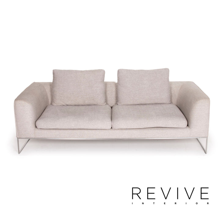 Cor Mell Stoff Sofa Grau Zweisitzer