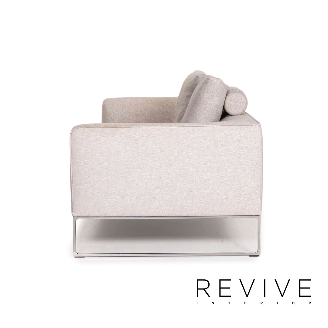 Cor Mell Stoff Sofa Grau Zweisitzer