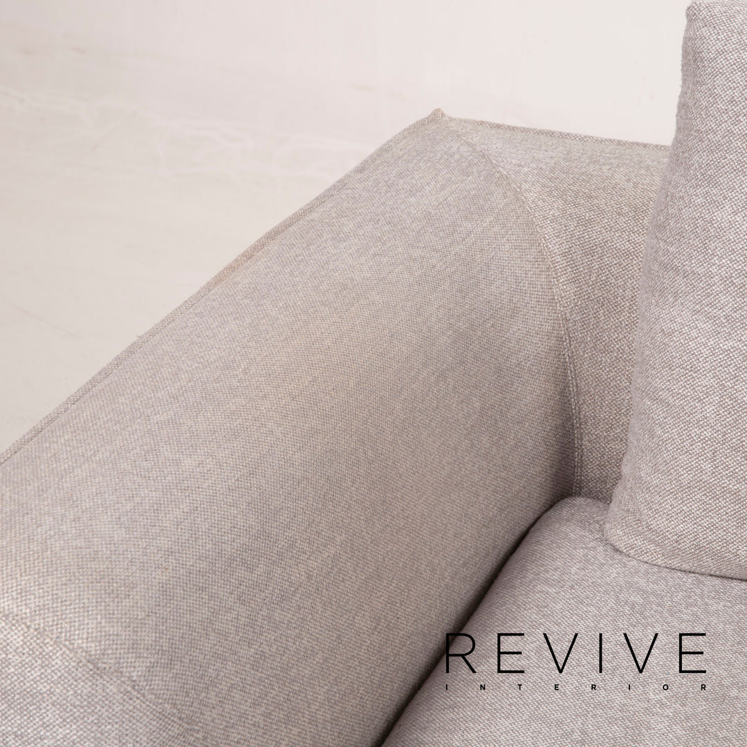 Cor Mell Stoff Sofa Grau Zweisitzer
