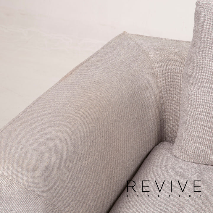 Cor Mell Stoff Sofa Grau Zweisitzer