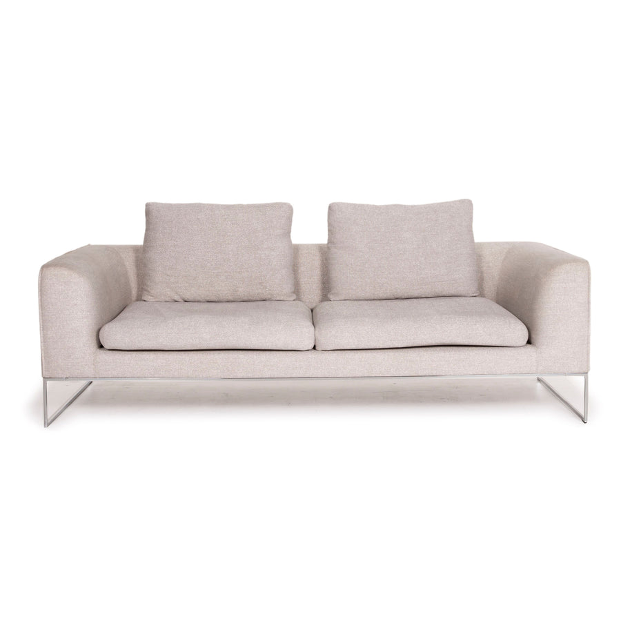 Cor Mell Stoff Sofa Grau Zweisitzer