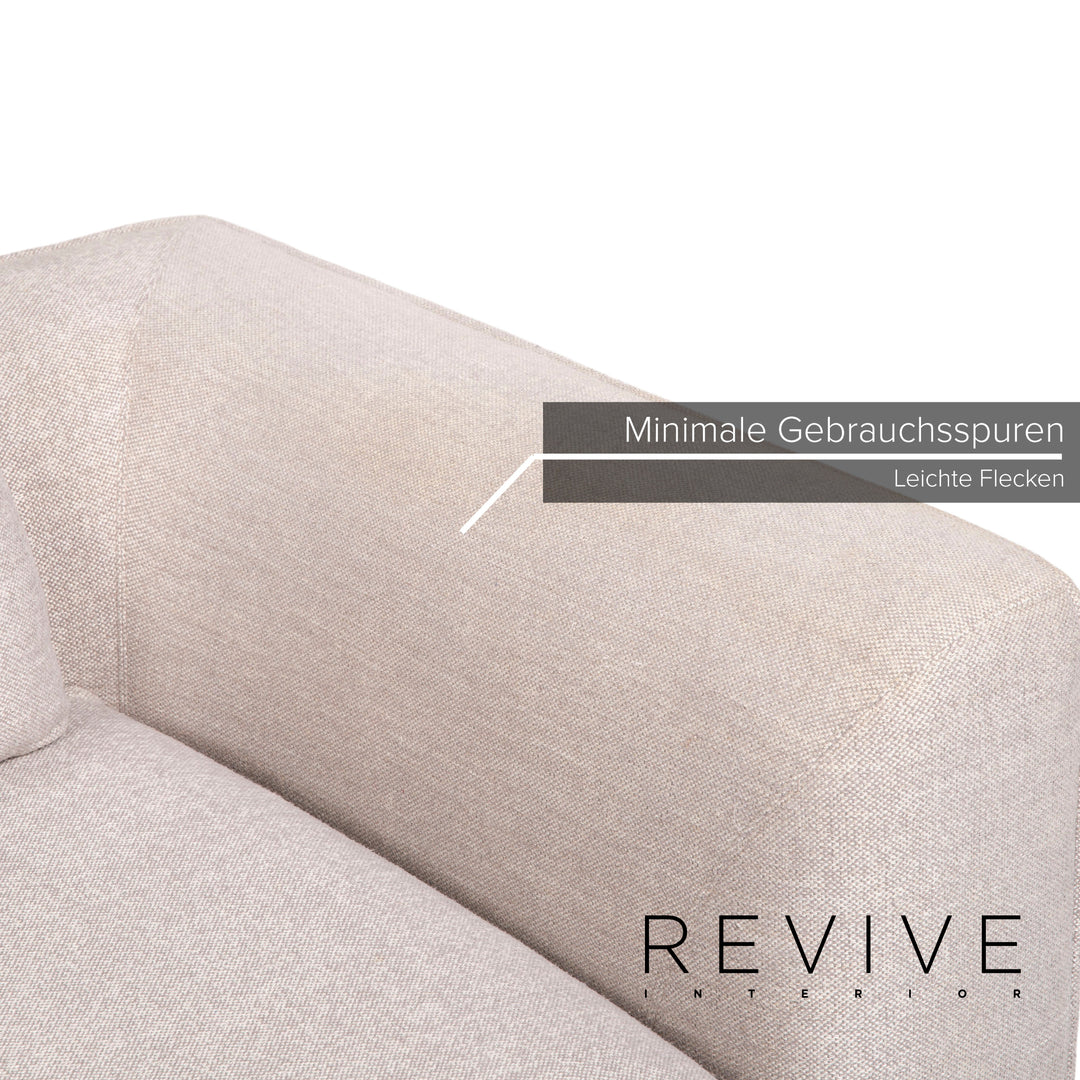 Cor Mell Stoff Sofa Grau Zweisitzer