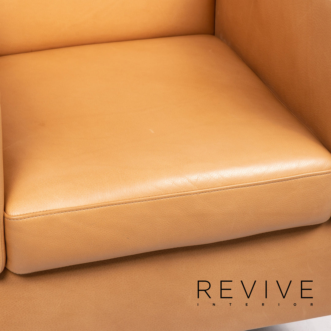 Cor Nemo leather armchair set beige 2x armchair